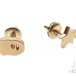 Custom Made 14K Yellow Gold Ape And Star Earrings 65651 - Image 2 [FILE:65651_image_02_7841bcbf.jpg]