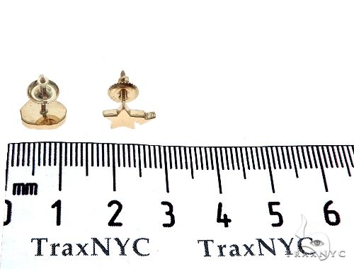 Custom Made 14K Yellow Gold Ape And Star Earrings 65651 - Image 5 [FILE:65651_image_05_80b474b4.jpg]