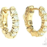 14K Yellow Gold Diamond Small Hoop Earring 65769 - Image 2 [FILE:65769_image_02_bd817480.jpg]