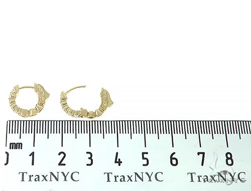 14K Yellow Gold Diamond Small Hoop Earring 65769 - Image 5 [FILE:65769_image_05_916d3dfb.jpg]