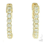 14K Yellow Gold Prong Diamond Small Hoop Earring 65770 - Image 1 [FILE:65770_image_01_f236bda7.jpg]