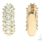 14K Rose Gold Diamond Small Hoop Earring 65772 - Image 4 [FILE:65772_image_04_e6c8eec3.jpg]