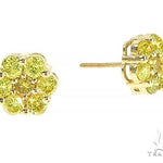 14K Yellow Gold Canary Flower Earrings 65785 - Image 3 [FILE:65785_image_03_0b90ee04.jpg]