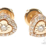 14K Gold Heart Shape Stud Earrings 65787 - Image 2 [FILE:65787_image_02_ec222799.jpg]