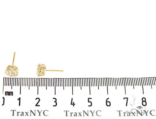 14K Gold Cluster Stud Earrings 65857 - Image 5 [FILE:65857_image_05_e0e0973a.jpg]