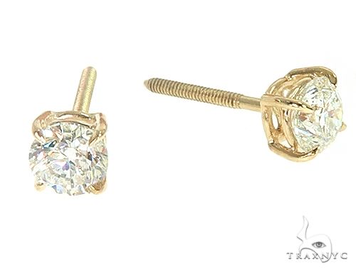 14K Yellow Gold Diamond Stud Earrings 66053 - Image 2 [FILE:66053_image_02_86fc0e6b.jpg]
