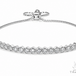 14K Yellow Gold Diamond Bolo Bracelet 66126