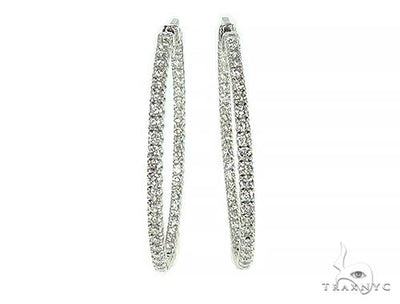 14K White Gold Diamond Hoops Earring 66132 - Image 1 [FILE:66132_image_01_f5f61f04.jpg]