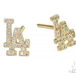 14K LA Dodger Earrings 66165 - Image 2 [FILE:66165_image_02_17e8d791.jpg]