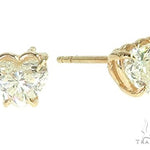 14K Gold Heart Shape Diamond Earrings  66186 - Image 3 [FILE:66186_image_03_1159e91a.jpg]