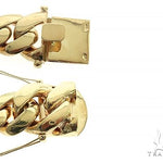 10k Yellow Gold Solid Miami Cuban Link Bracelet   8.5Inches 30mm 66251 - Image 3