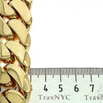 10k Yellow Gold Solid Miami Cuban Link Bracelet   8.5Inches 30mm 66251 - Image 5
