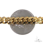 10K Yellow Gold Solid Miami Cuban Link Bracelet 8.5 Inches 7mm   66414 - Image 2
