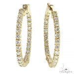 14K Gold Diamond Hoop Earring 66440 - Image 1 [FILE:66440_image_01_56fae25b.jpg]
