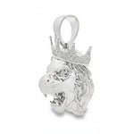 .925 Silver Diamond Lion Head Pendant 66464