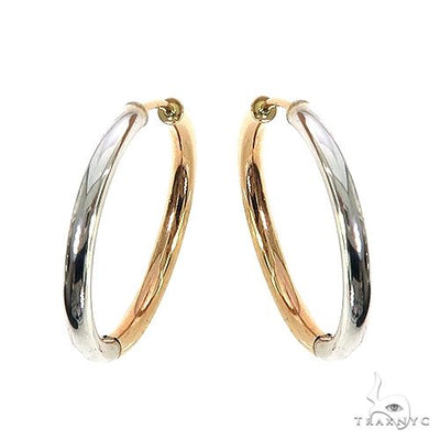 14K Two Tone Hoop Earring 66561 - Image 1 [FILE:66561_image_01_cbc16950.jpg]