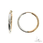 14K Two Tone Hoop Earring 66561 - Image 2 [FILE:66561_image_02_5cba2eda.jpg]