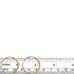 14K Two Tone Hoop Earring 66561 - Image 3 [FILE:66561_image_03_d078bfb4.jpg]