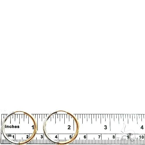 14K Two Tone Hoop Earring 66561 - Image 3 [FILE:66561_image_03_d078bfb4.jpg]