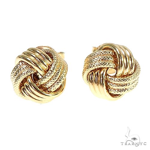 14K Yellow Gold Knot Earrings 66672 - Image 1 [FILE:66672_image_01_8213ecaa.jpg]