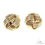 14K Yellow Gold Knot Earrings 66672