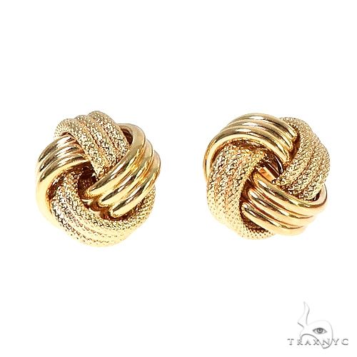 14K Yellow Gold Knot Earrings 66673 - Image 1 [FILE:66673_image_01_511ca9a6.jpg]