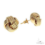 14K Yellow Gold Knot Earrings 66673 - Image 2 [FILE:66673_image_02_277d27bb.jpg]