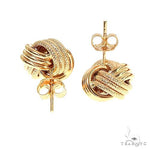 14K Yellow Gold Knot Earrings 66673 - Image 3 [FILE:66673_image_03_4a4a5466.jpg]