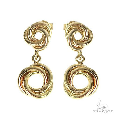 14K Yellow Gold Knot Earrings1 66674 - Image 1 [FILE:66674_image_01_c0298216.jpg]