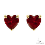 14K Gold Heart Shape Garnet Earrings 66736 - Image 1 [FILE:66736_image_01_a390faea.jpg]