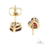 14K Gold Heart Shape Garnet Earrings 66736 - Image 3 [FILE:66736_image_03_d04c2434.jpg]