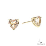 14K Gold Heart Shape Morganite Earrings 66739 - Image 2 [FILE:66739_image_02_89efccbf.jpg]