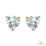14K Gold Heart Shape Aquamarine  Earrings 66740 - Image 1 [FILE:66740_image_01_d9ee6c8b.jpg]