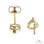 14K Gold Heart Shape Aquamarine  Earrings 66740 - Image 3 [FILE:66740_image_03_8c927ffc.jpg]