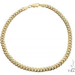 Solid Miami Cuban Link Bracelet 10K Yellow Gold 8 Inches 3.5mm   67108 - Image 1