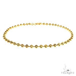 Moon Cut 10K Yellow Gold Bracelet 8 Inches 3mm   67128 - Image 2