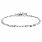 14K Yellow Gold Adjustable Diamond Bolo Bracelet 67176