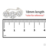 18K Gold Flower Diamond Hoop Earrings 67299 - Image 10