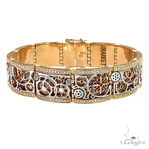 14K Gold Grey Market Mechanical Watch Part TraxNYC Bracelet