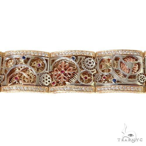 14K Gold Grey Market Mechanical Watch Part TraxNYC Bracelet, view 4
