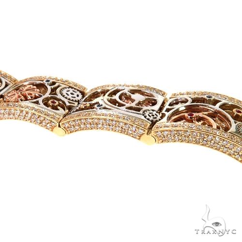 14K Gold Grey Market Mechanical Watch Part TraxNYC Bracelet, view 5
