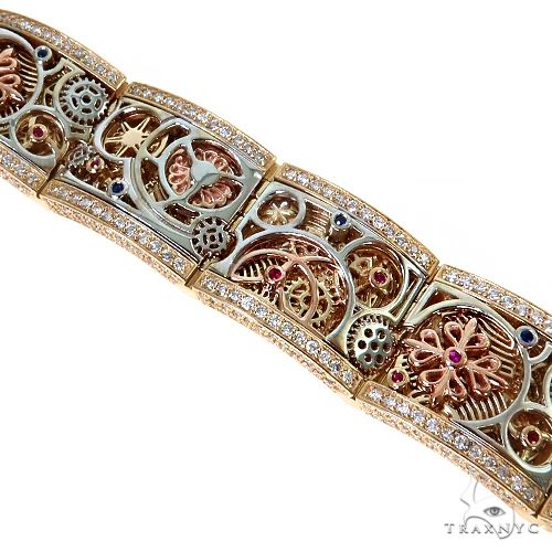 14K Gold Grey Market Mechanical Watch Part TraxNYC Bracelet, view 6