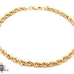 14KY Diamond Cut Solid Rope Bracelet 67532 - Image 1