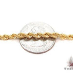 14KY Diamond Cut Solid Rope Bracelet 67532 - Image 3