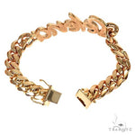 Custom Made Miami Cuban Diamond Name Bracelet 67679 - Image 3