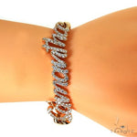 Custom Made Miami Cuban Diamond Name Bracelet 67680 - Image 6