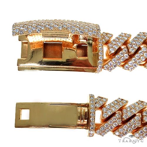 2 Row Prong Set Diamond Cuban Bracelet 67708 - Image 7