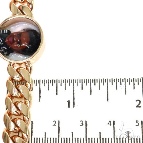 Custom Made 3D Enamel Face Miami Cuban Bracelet 67728 - Image 5