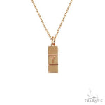 14K Gold Baguette Diamond Necklace 67730 - Image 4
