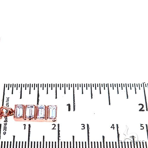 14K Gold Baguette Diamond Necklace 67730 - Image 6